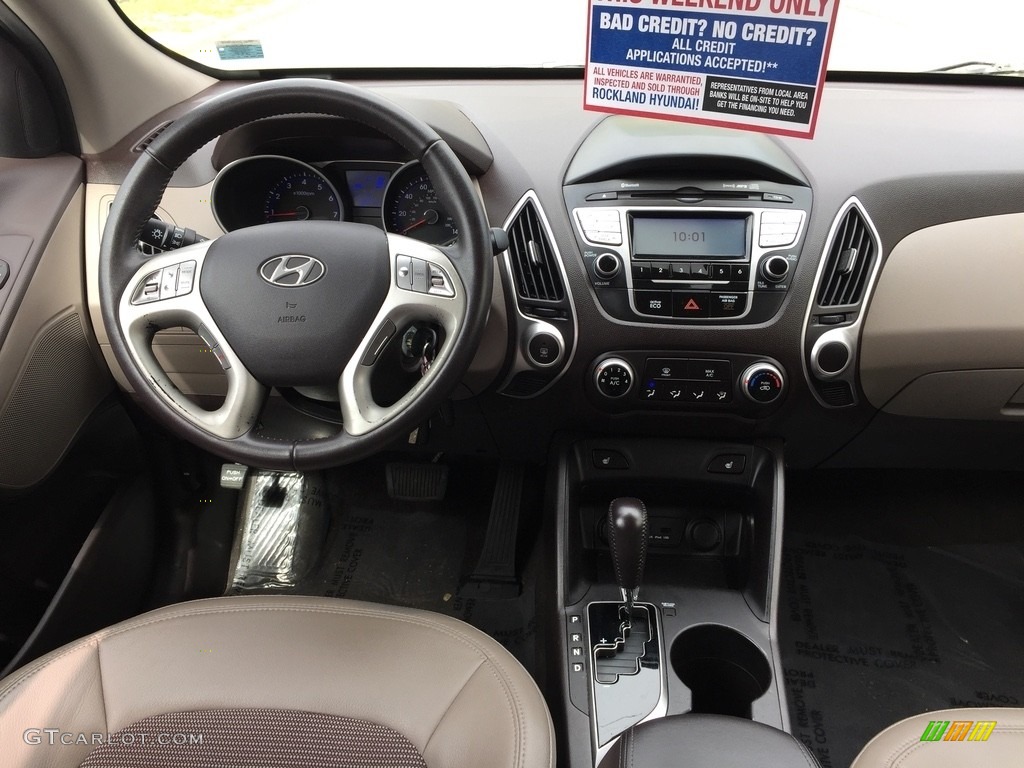 2013 Tucson GLS AWD - Cotton White / Taupe photo #13