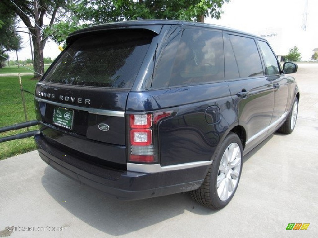 2017 Range Rover Supercharged LWB - Loire Blue Metallic / Espresso/Almond photo #7