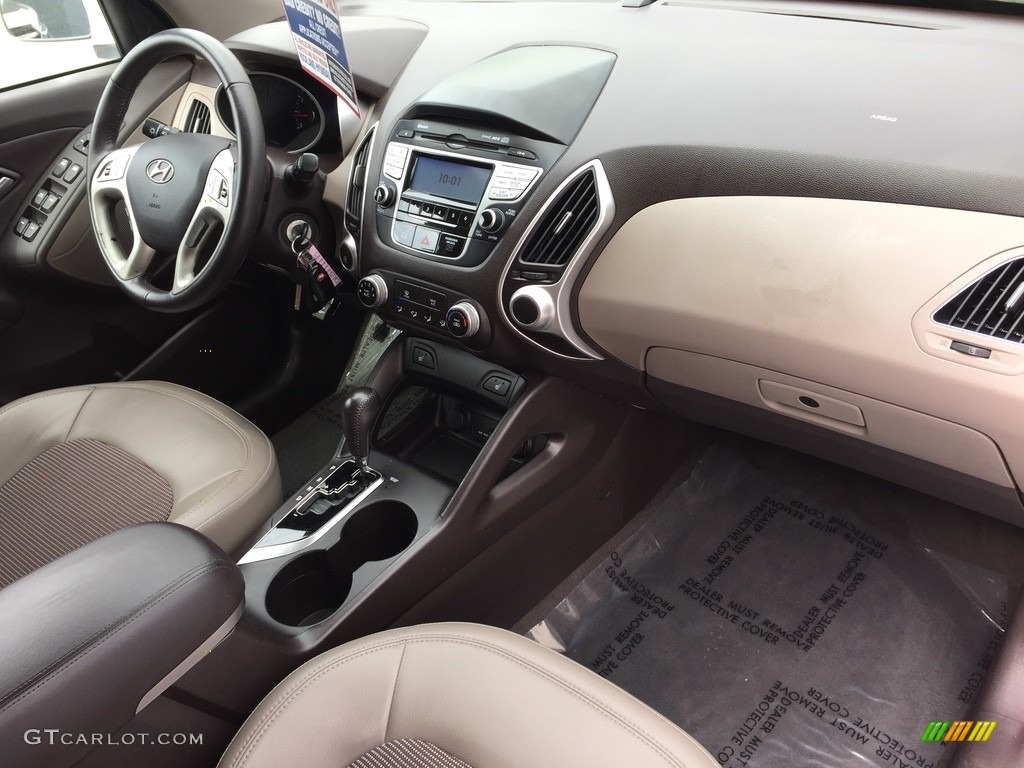2013 Tucson GLS AWD - Cotton White / Taupe photo #26
