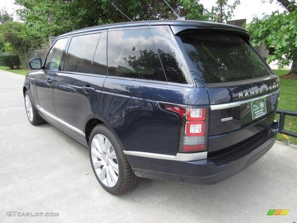2017 Range Rover Supercharged LWB - Loire Blue Metallic / Espresso/Almond photo #12