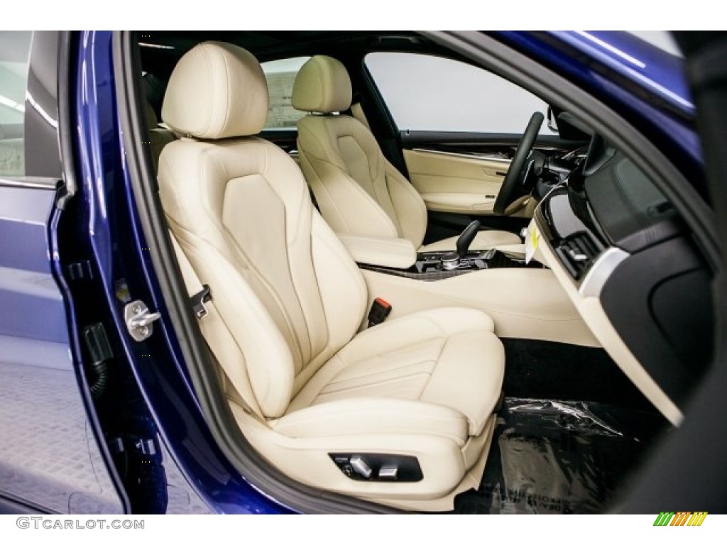 2017 5 Series 530i Sedan - Mediterranean Blue Metallic / Canberra Beige photo #2