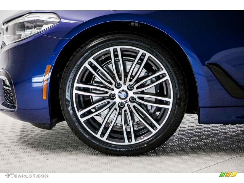 2017 5 Series 530i Sedan - Mediterranean Blue Metallic / Canberra Beige photo #9