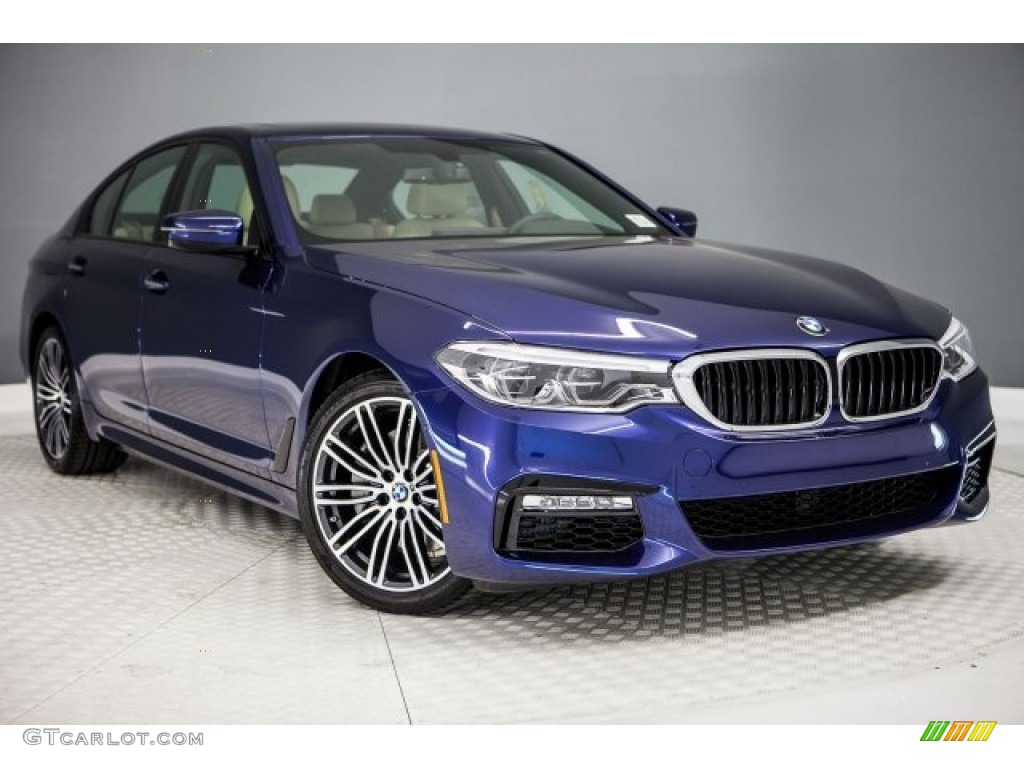 Mediterranean Blue Metallic 2017 BMW 5 Series 530i Sedan Exterior Photo #120185799