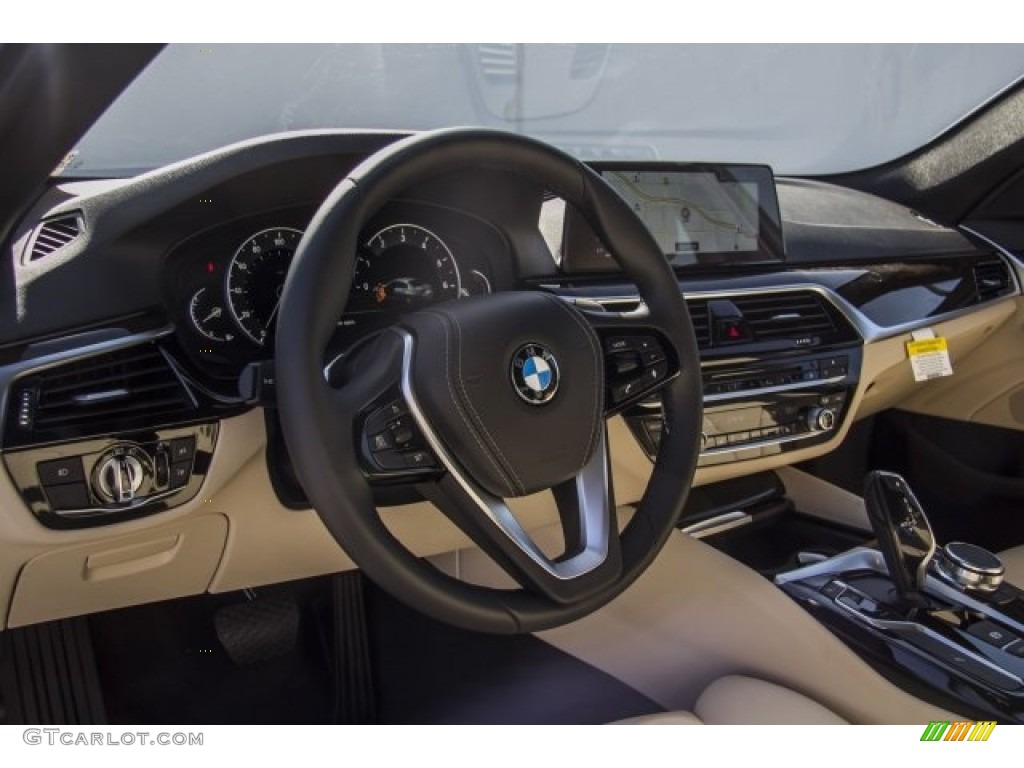 2017 5 Series 530i Sedan - Alpine White / Canberra Beige photo #5