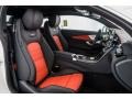 2017 C 63 AMG S Coupe AMG Black/Red Pepper Interior