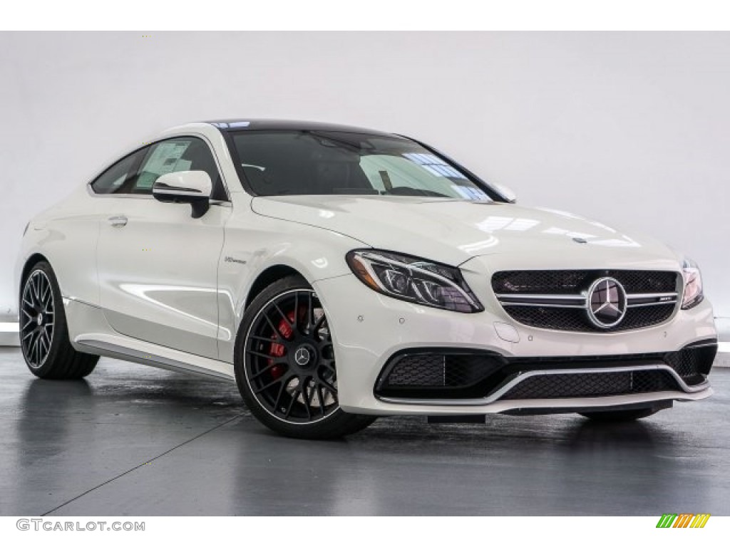 designo Diamond White Metallic 2017 Mercedes-Benz C 63 AMG S Coupe Exterior Photo #120186627