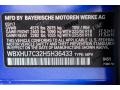  2017 X1 sDrive28i Estoril Blue Metallic Color Code B45