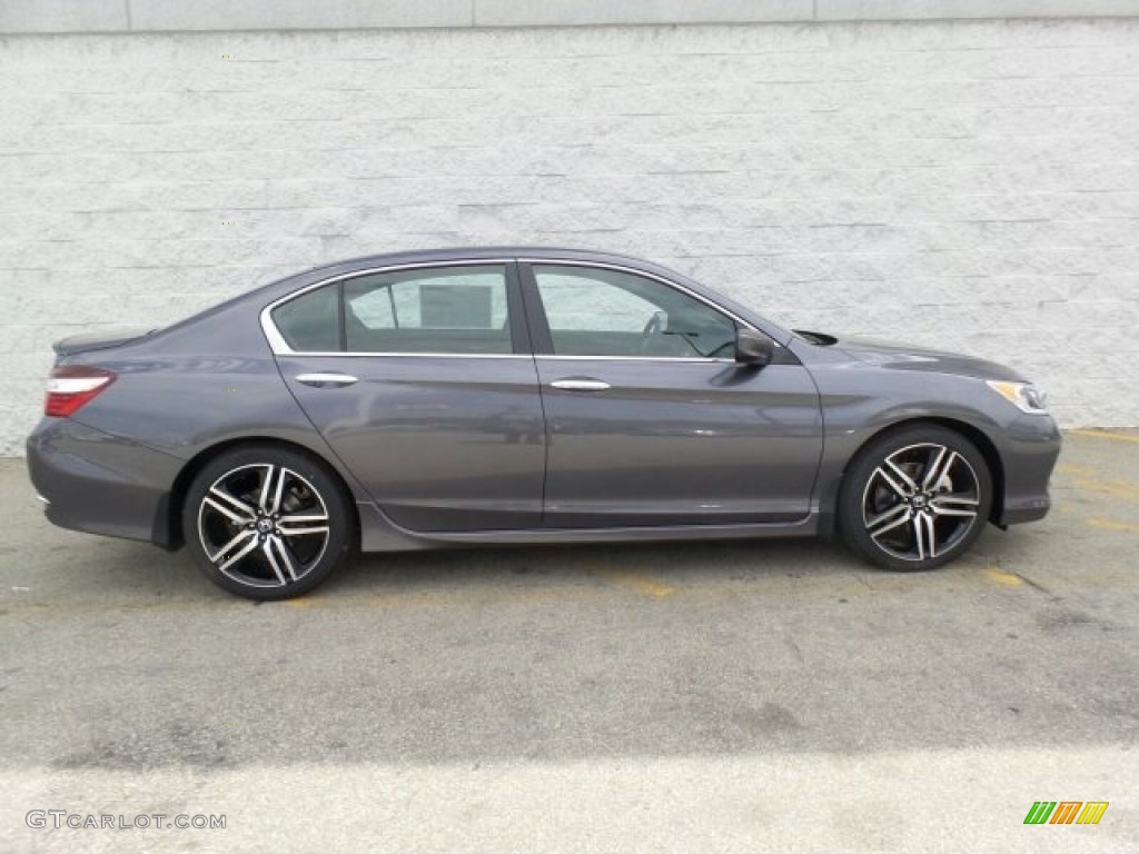 2017 Accord Sport Sedan - Modern Steel Metallic / Black photo #2