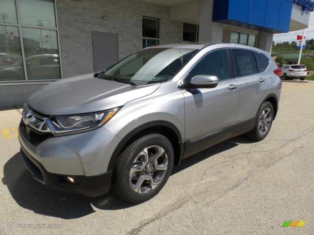 Lunar Silver Metallic 2017 Honda CR-V EX AWD Exterior Photo #120188169
