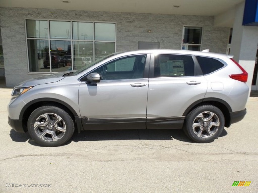 Lunar Silver Metallic 2017 Honda CR-V EX AWD Exterior Photo #120188190