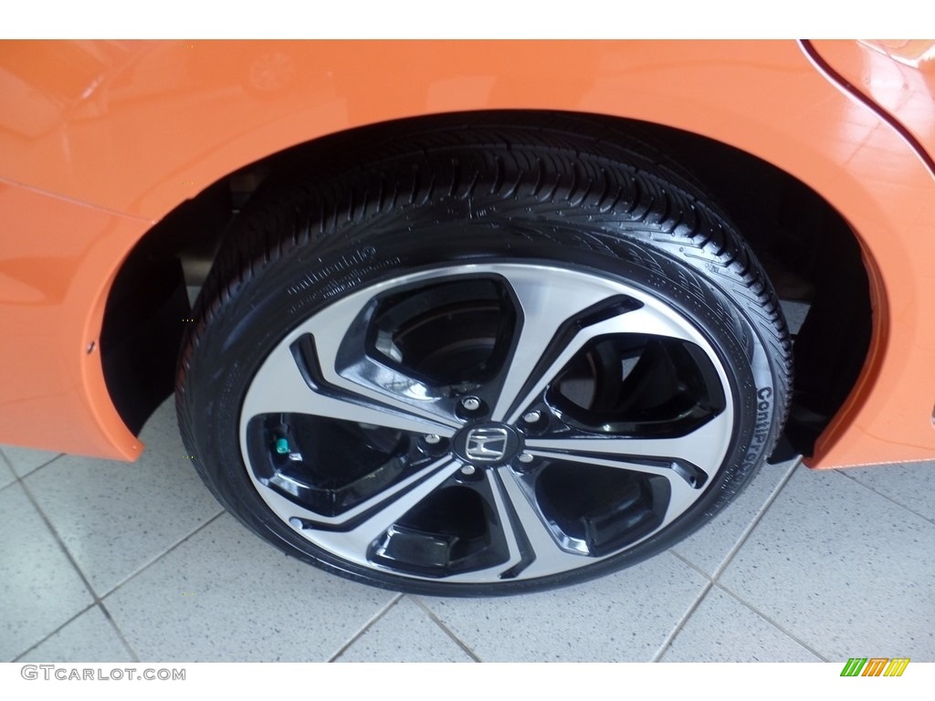 2014 Civic Si Sedan - Orange Fire Pearl / Black/Red photo #32