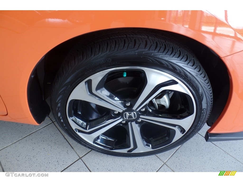 2014 Civic Si Sedan - Orange Fire Pearl / Black/Red photo #33
