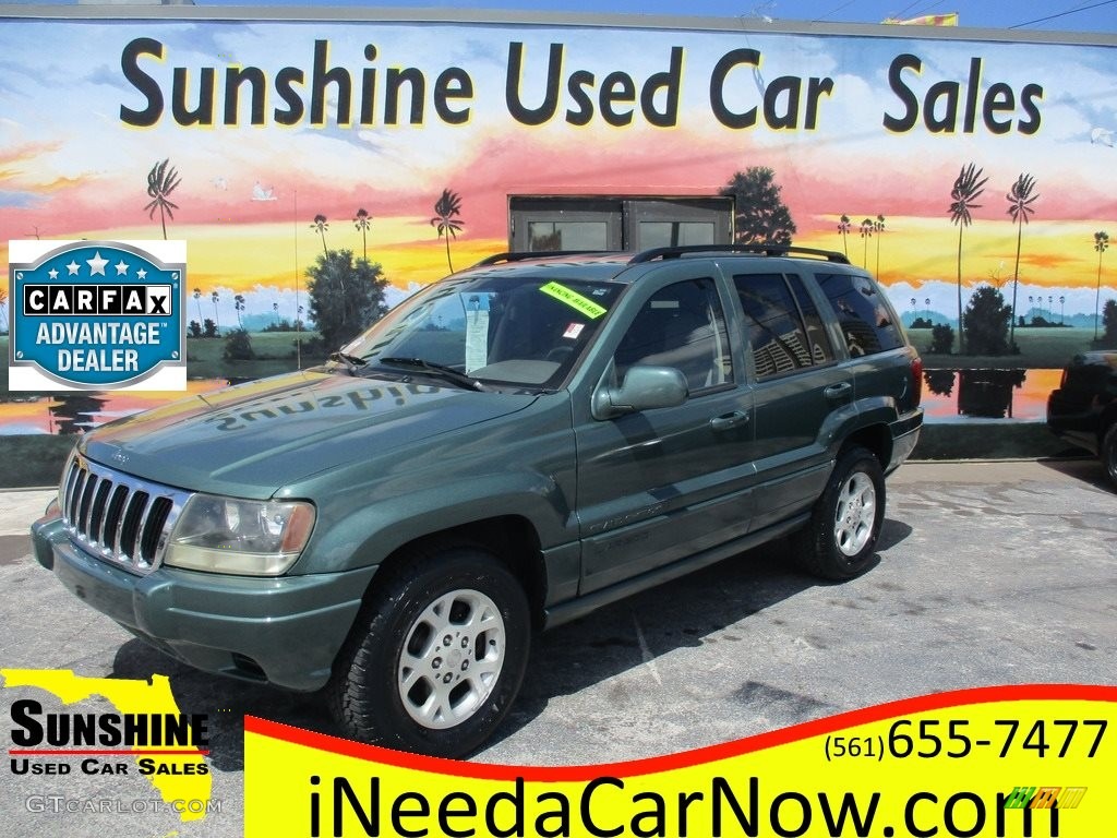 2003 Grand Cherokee Laredo - Onyx Green Pearlcoat / Sandstone photo #1