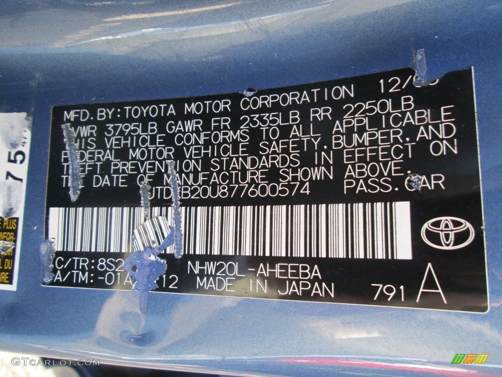 2007 Prius Hybrid Touring - Seaside Blue Pearl / Dark Gray photo #28
