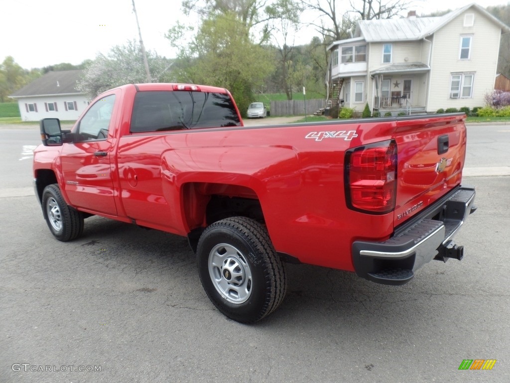 2017 Silverado 2500HD Work Truck Regular Cab 4x4 - Red Hot / Dark Ash/Jet Black photo #5