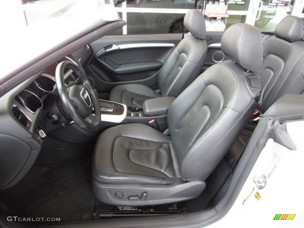 Black Interior 2011 Audi A5 2.0T quattro Convertible Photo #120193654