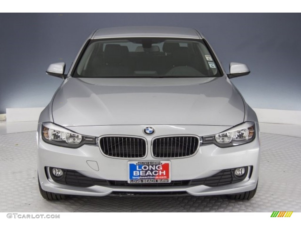 2014 3 Series 320i Sedan - Glacier Silver Metallic / Black photo #2