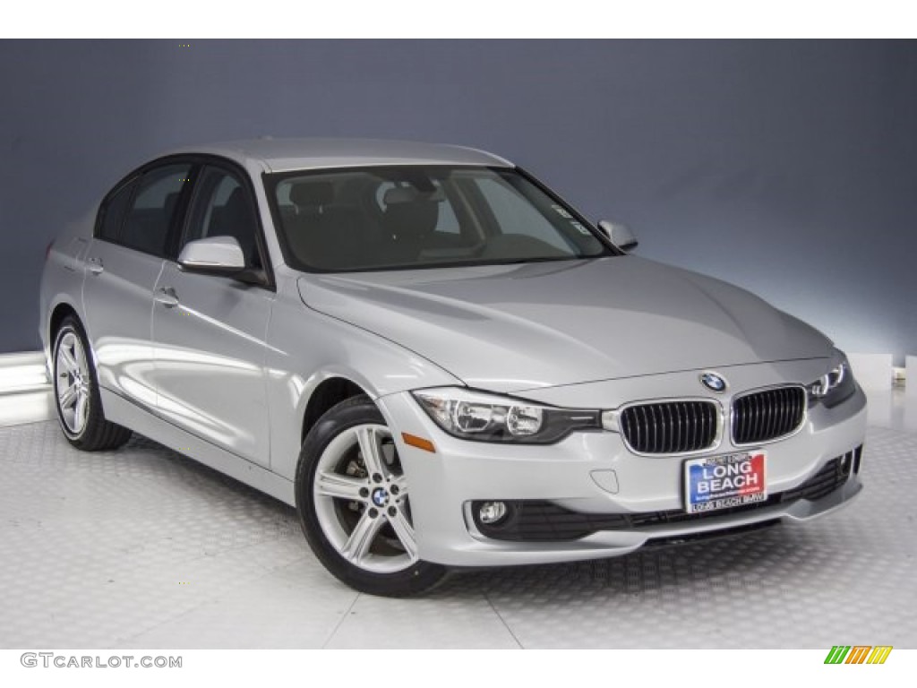 2014 3 Series 320i Sedan - Glacier Silver Metallic / Black photo #12