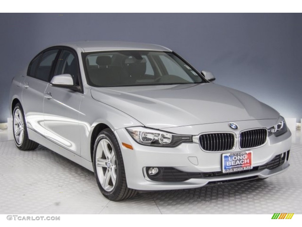 2014 3 Series 320i Sedan - Glacier Silver Metallic / Black photo #14