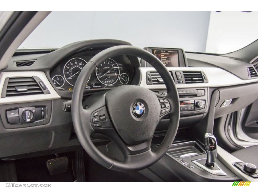 2014 3 Series 320i Sedan - Glacier Silver Metallic / Black photo #29