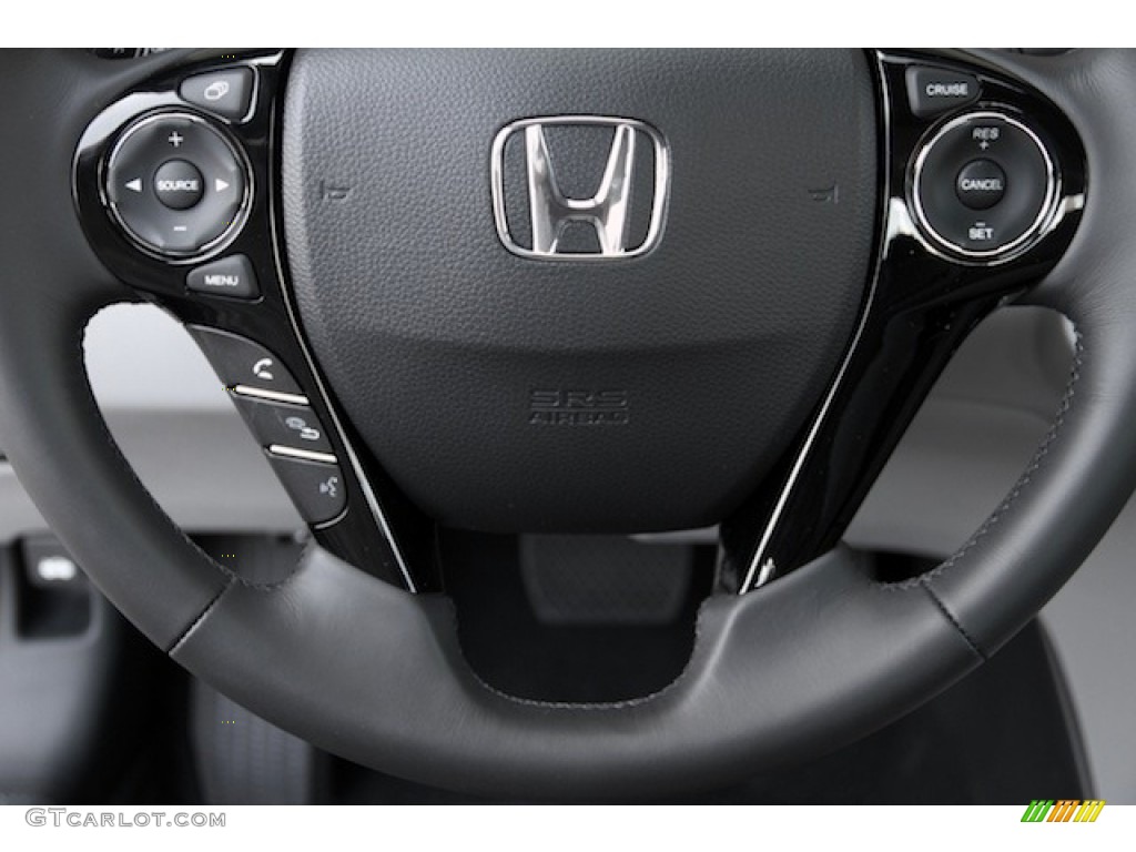 2017 Accord EX-L Sedan - Modern Steel Metallic / Gray photo #10