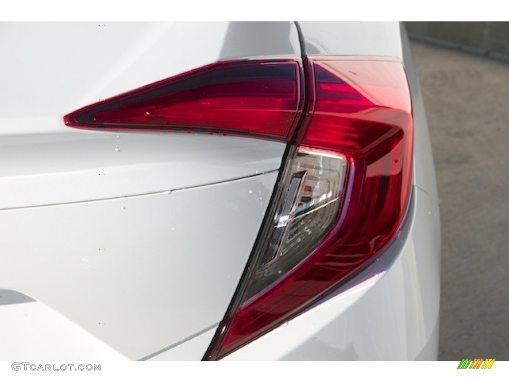 2017 Civic EX Sedan - White Orchid Pearl / Black photo #4