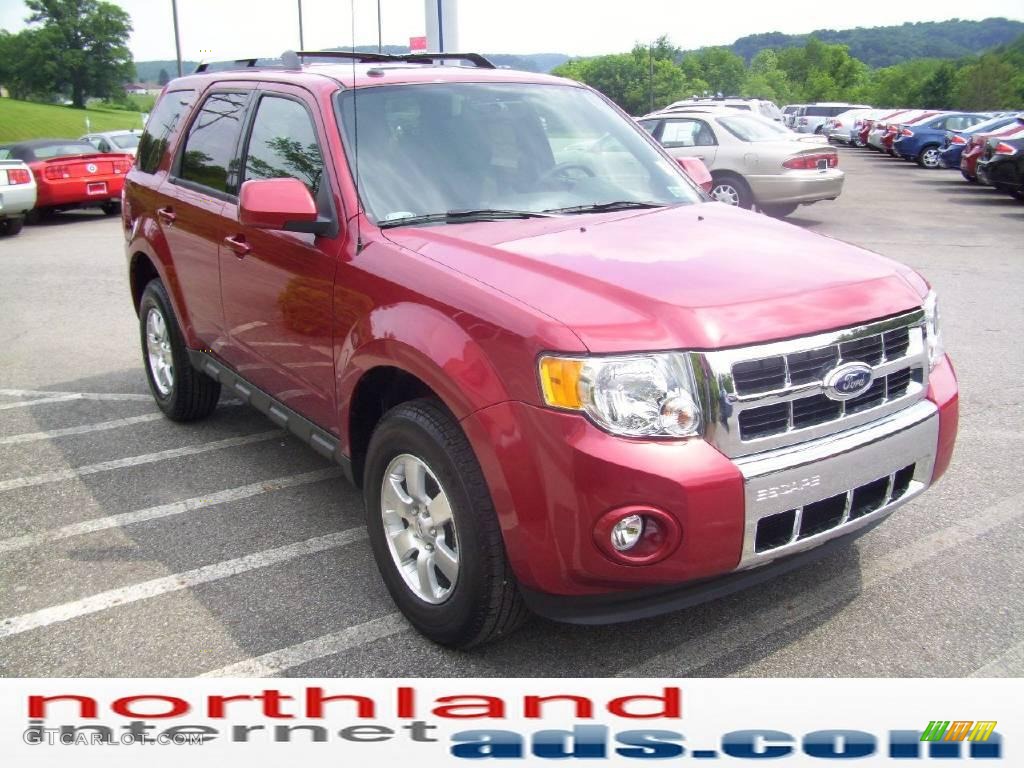 2009 Escape Limited 4WD - Sangria Red Metallic / Charcoal photo #5