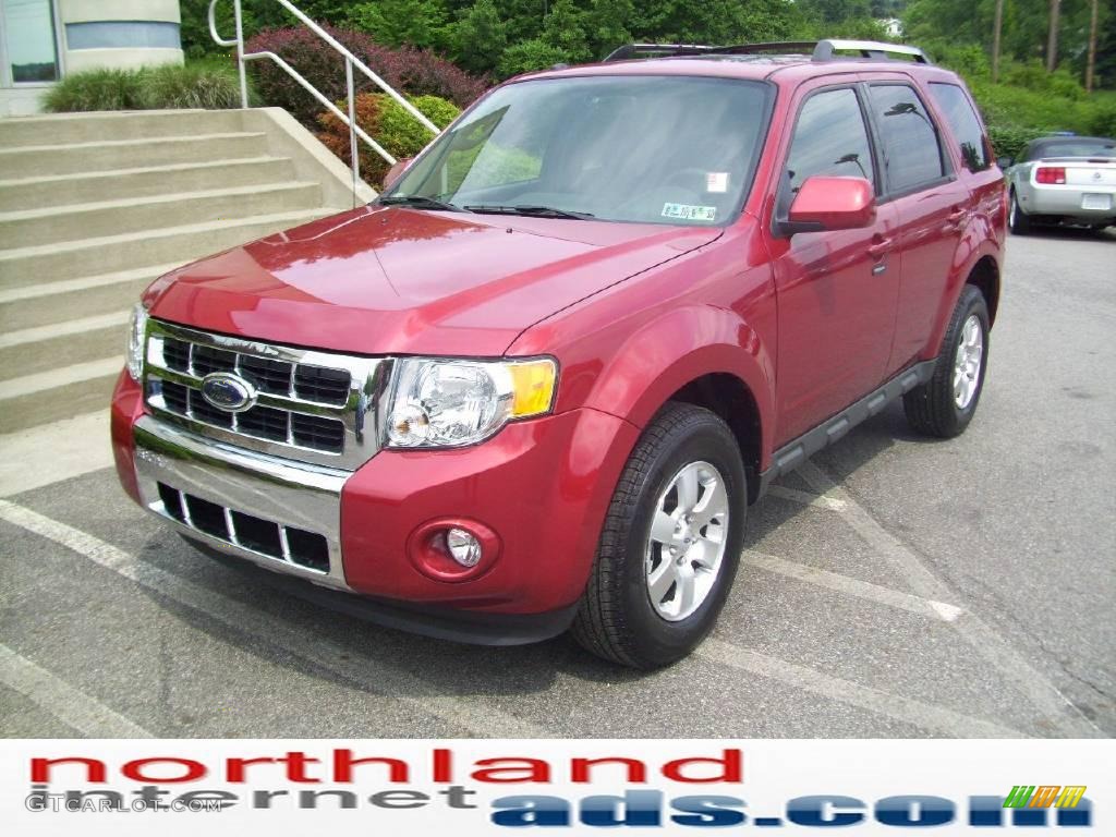 2009 Escape Limited 4WD - Sangria Red Metallic / Charcoal photo #7