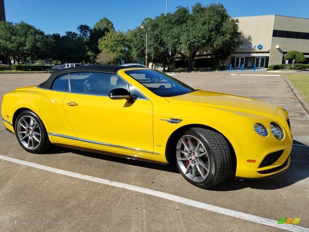 Monaco Yellow 2016 Bentley Continental GTC V8 Standard Continental GTC V8 Model Exterior Photo #120202292
