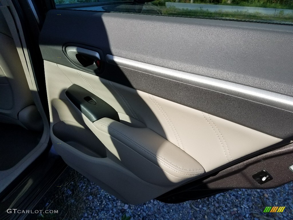 2010 Civic EX-L Sedan - Urban Titanium Metallic / Gray photo #11