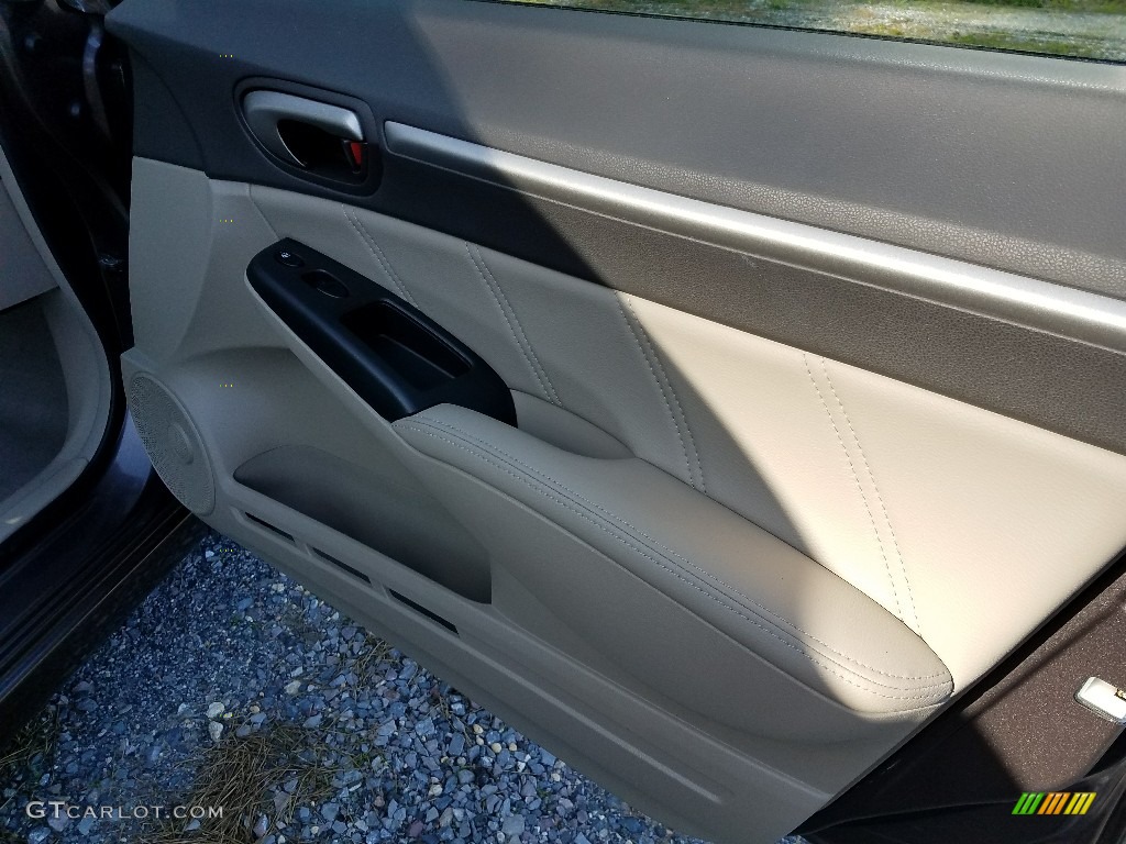 2010 Civic EX-L Sedan - Urban Titanium Metallic / Gray photo #15