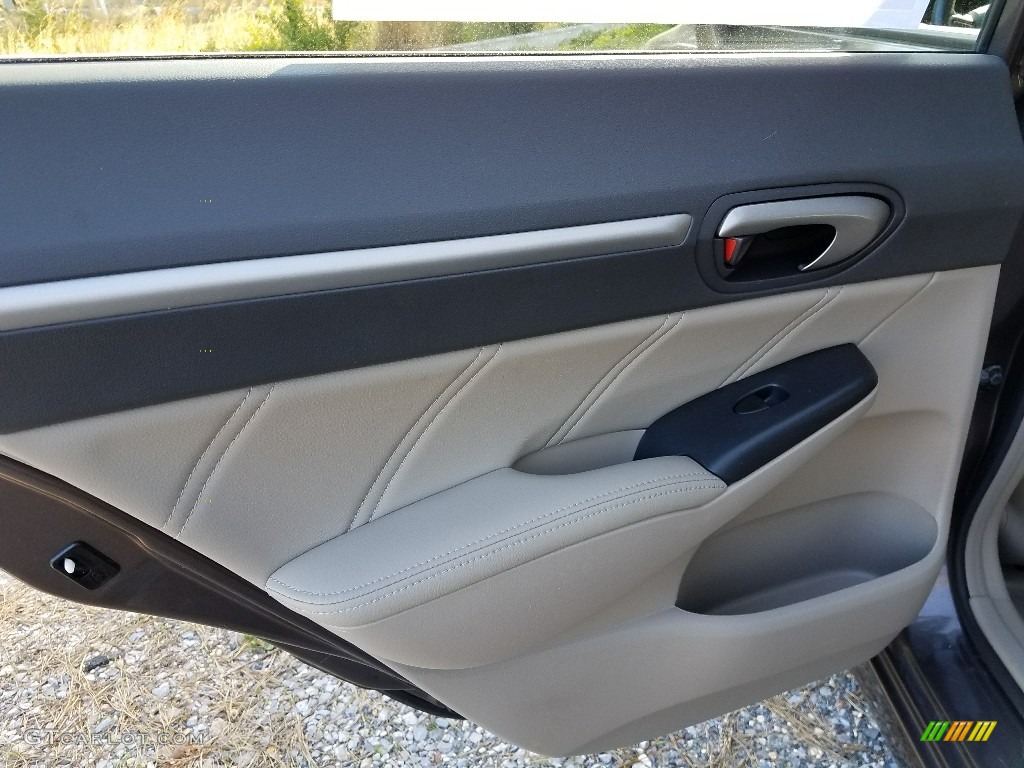 2010 Civic EX-L Sedan - Urban Titanium Metallic / Gray photo #22