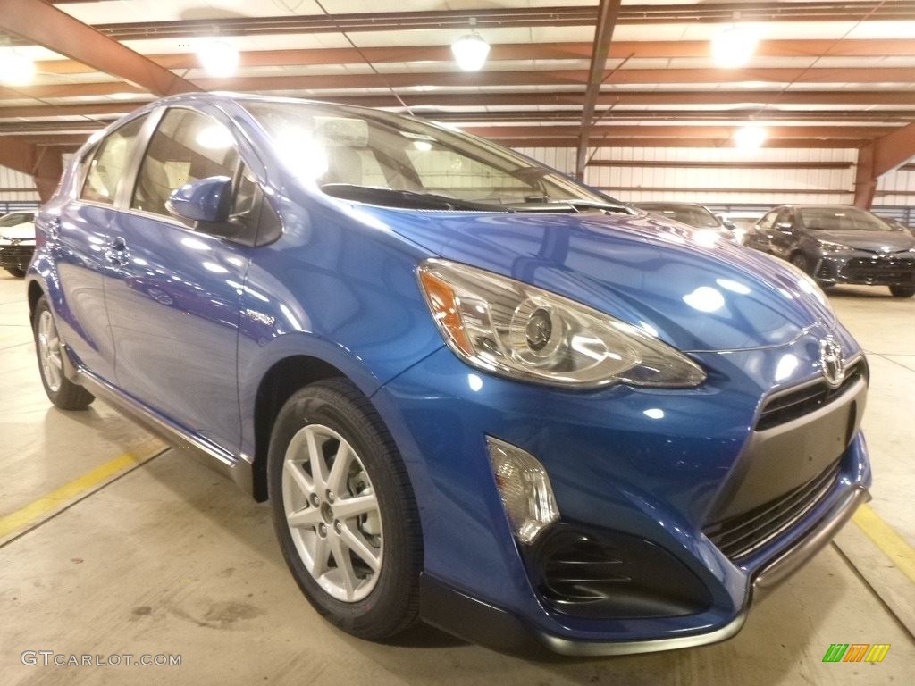 2017 Prius c One - Blue Streak Metallic / Gray photo #1