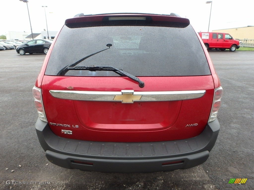 2005 Equinox LS AWD - Salsa Red Metallic / Light Gray photo #3