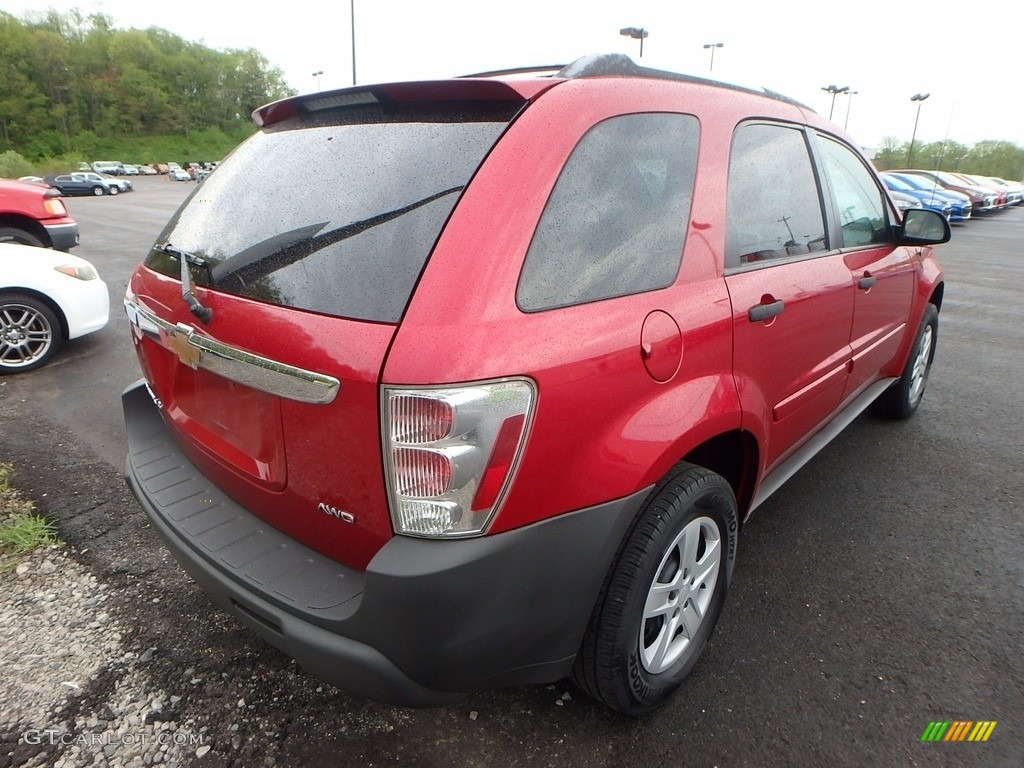 2005 Equinox LS AWD - Salsa Red Metallic / Light Gray photo #4