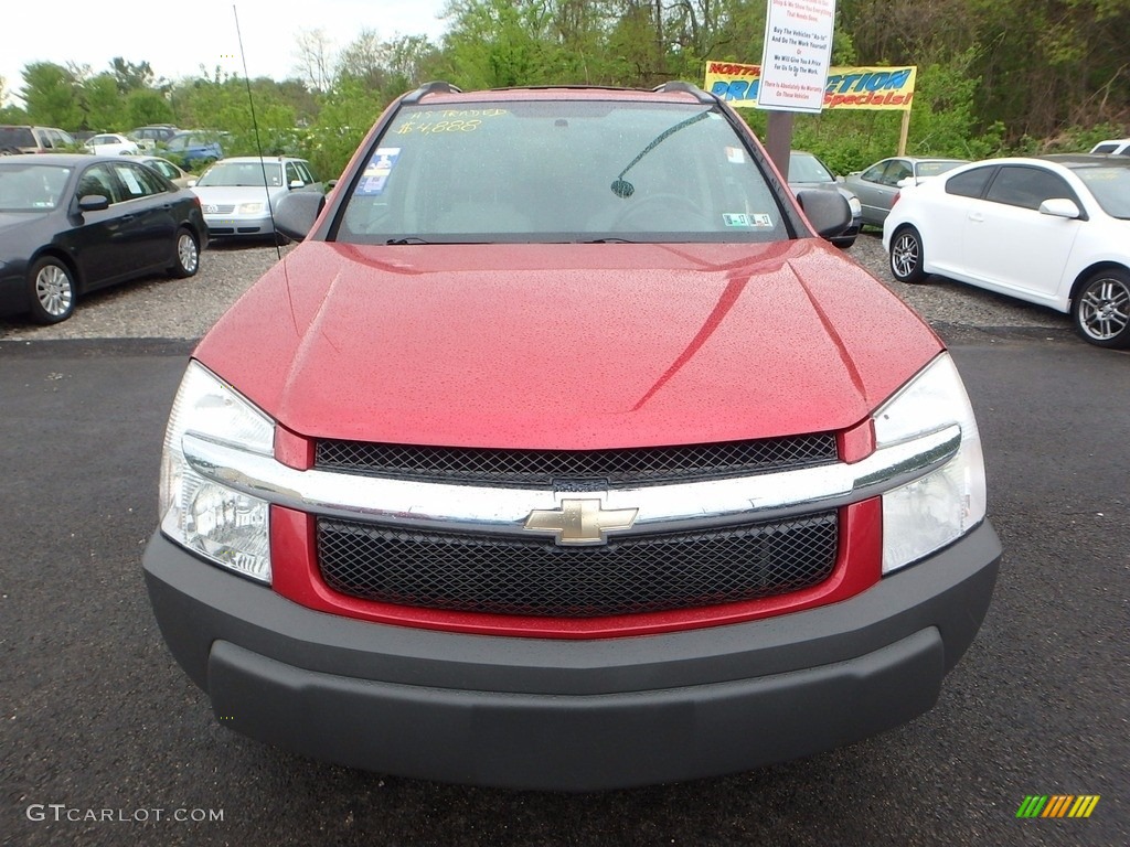 2005 Equinox LS AWD - Salsa Red Metallic / Light Gray photo #6