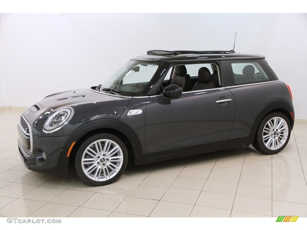 2015 Cooper S Hardtop 2 Door - Thunder Gray Metallic / Punch Dark Truffle/Carbon Black photo #3
