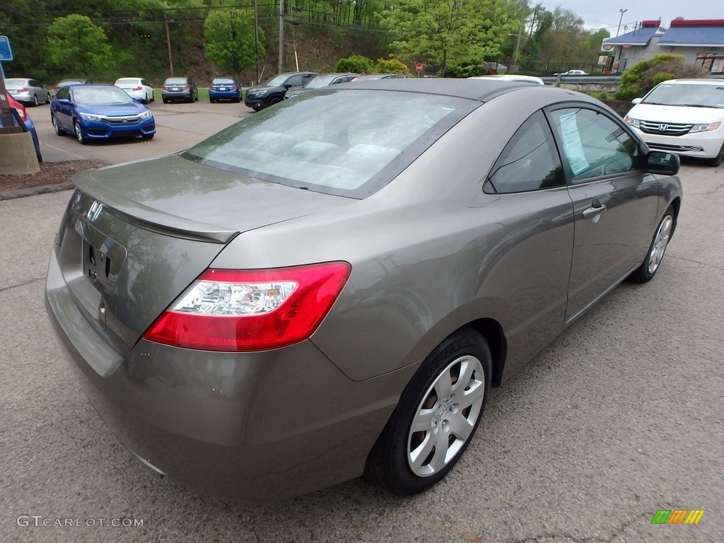 2006 Civic LX Coupe - Galaxy Gray Metallic / Gray photo #5