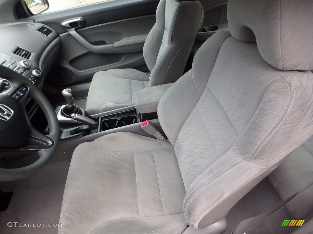 2006 Civic LX Coupe - Galaxy Gray Metallic / Gray photo #14