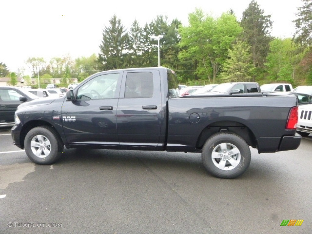 2017 1500 Express Quad Cab 4x4 - Maximum Steel Metallic / Black/Diesel Gray photo #2