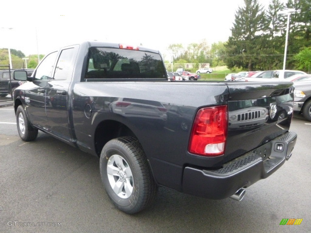 2017 1500 Express Quad Cab 4x4 - Maximum Steel Metallic / Black/Diesel Gray photo #3