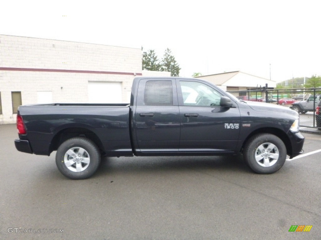 2017 1500 Express Quad Cab 4x4 - Maximum Steel Metallic / Black/Diesel Gray photo #6