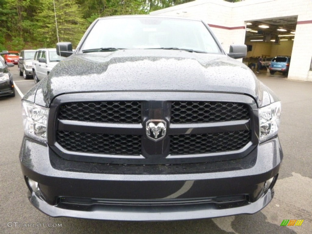 2017 1500 Express Quad Cab 4x4 - Maximum Steel Metallic / Black/Diesel Gray photo #8