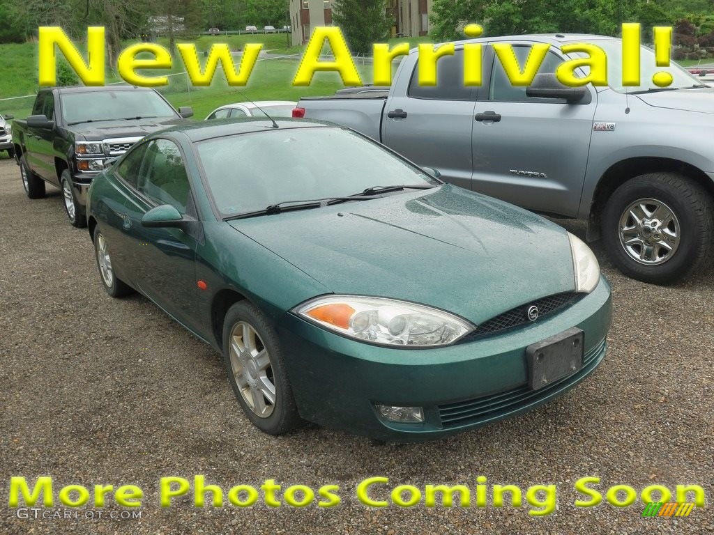 2001 Cougar V6 - Tropic Green Metallic / Dark Graphite photo #1