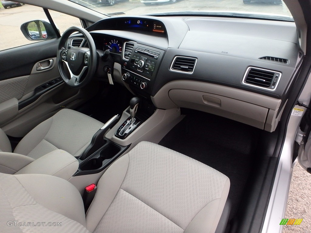 2014 Civic LX Sedan - Alabaster Silver Metallic / Gray photo #11