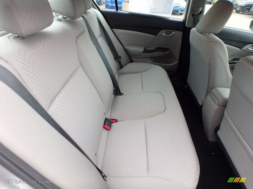 2014 Civic LX Sedan - Alabaster Silver Metallic / Gray photo #13