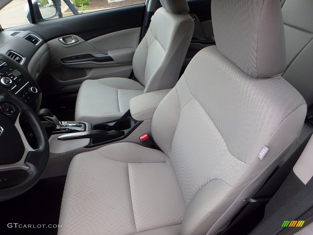 2014 Civic LX Sedan - Alabaster Silver Metallic / Gray photo #15