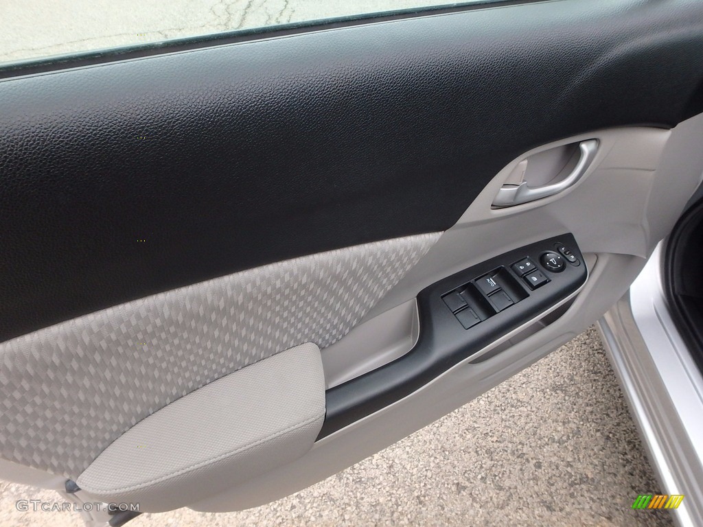 2014 Civic LX Sedan - Alabaster Silver Metallic / Gray photo #19