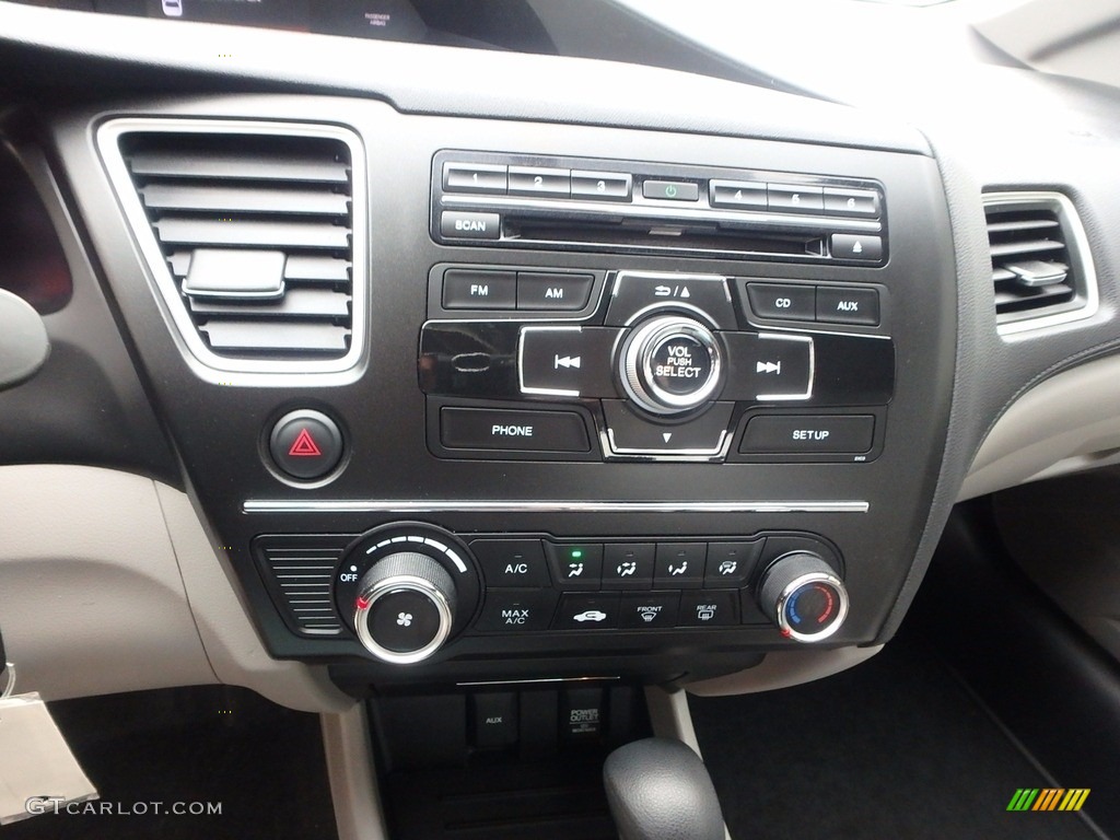 2014 Civic LX Sedan - Alabaster Silver Metallic / Gray photo #22