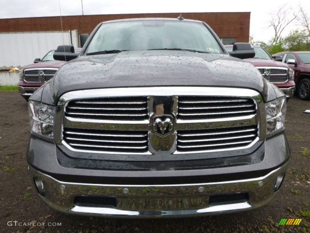 2017 1500 Big Horn Crew Cab 4x4 - Maximum Steel Metallic / Black/Diesel Gray photo #13